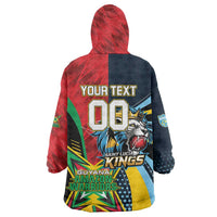 Custom Cricket Match 2025 Wearable Blanket Hoodie Amazon Warriors Guyana Vs Kings St Lucia - Wonder Print Shop