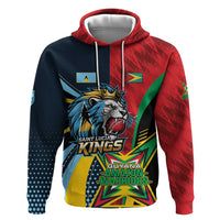 Custom Cricket Match 2025 Zip Hoodie Amazon Warriors Guyana Vs Kings St Lucia - Wonder Print Shop