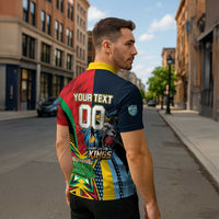 Custom Cricket Match 2025 Zipper Polo Shirt Amazon Warriors Guyana Vs Kings St Lucia - Wonder Print Shop