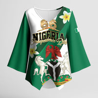 Personalised Nigeria Independence Day Kimono Sleeve Blouse Proud Nigerian