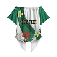 Personalised Nigeria Independence Day Off Shoulder Wrap Waist Top Proud Nigerian