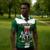 Personalised Nigeria Zipper Polo Shirt Naija In My Heart