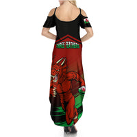 Wales Rugby Summer Maxi Dress Cymru Come On 2023 World Cup - Wonder Print Shop