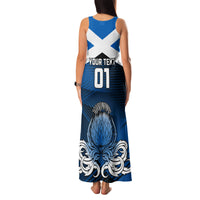 Custom Scotland Rugby Family Matching Tank Maxi Dress and Hawaiian Shirt Thistle Go 2023 World Cup - Wonder Print Shop