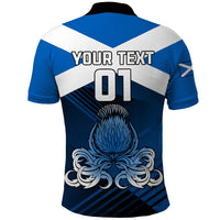 Custom Scotland Rugby Polo Shirt Thistle Go 2023 World Cup - Wonder Print Shop