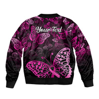 Personalised In October We Wear Pink Bomber Jacket Breast Cancer Awareness - Wonder Print Shop