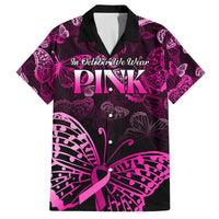 Personalised In October We Wear Pink Family Matching Summer Maxi Dress and Hawaiian Shirt Breast Cancer Awareness - Wonder Print Shop