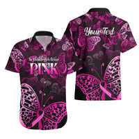 Personalised In October We Wear Pink Hawaiian Shirt Breast Cancer Awareness - Wonder Print Shop