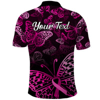 Personalised In October We Wear Pink Polo Shirt Breast Cancer Awareness - Wonder Print Shop