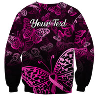 Personalised In October We Wear Pink Sweatshirt Breast Cancer Awareness - Wonder Print Shop