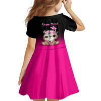 Personalised Hope Love Cure Family Matching Mermaid Dress and Hawaiian Shirt Sloth Breast Cancer Awareness - Wonder Print Shop