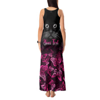 Personalised I Am A Survivor Tank Maxi Dress Black Cat Breast Cancer Awareness - Wonder Print Shop