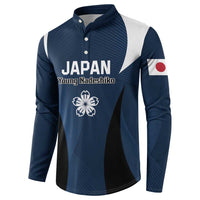 Custom Japan Football Button Sweatshirt Come On Young Nadeshiko - Wonder Print Shop