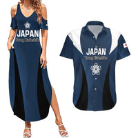 Custom Japan Football Couples Matching Summer Maxi Dress and Hawaiian Shirt Come On Young Nadeshiko - Wonder Print Shop