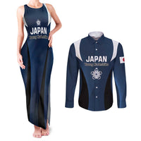 Custom Japan Football Couples Matching Tank Maxi Dress and Long Sleeve Button Shirt Come On Young Nadeshiko - Wonder Print Shop