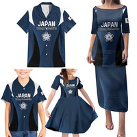 Custom Japan Football Family Matching Puletasi and Hawaiian Shirt Come On Young Nadeshiko - Wonder Print Shop