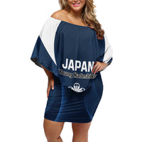 Custom Japan Football Off Shoulder Short Dress Come On Young Nadeshiko - Wonder Print Shop