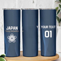 Custom Japan Football Skinny Tumbler Come On Young Nadeshiko - Wonder Print Shop