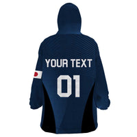 Custom Japan Football Wearable Blanket Hoodie Come On Young Nadeshiko - Wonder Print Shop