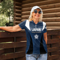 Custom Japan Football Women Polo Shirt Come On Young Nadeshiko - Wonder Print Shop