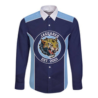 Jaguares El Salvador Rugby Custom Long Sleeve Button Shirt JagsUp - Wonder Print Shop