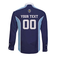 Jaguares El Salvador Rugby Custom Long Sleeve Button Shirt JagsUp - Wonder Print Shop