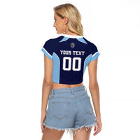 Jaguares El Salvador Rugby Custom Raglan Cropped T Shirt JagsUp - Wonder Print Shop