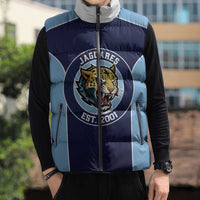 Jaguares El Salvador Rugby Custom Sleeveless Puffer Jacket JagsUp - Wonder Print Shop