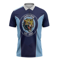 Jaguares El Salvador Rugby Custom Zipper Polo Shirt JagsUp - Wonder Print Shop