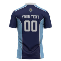 Jaguares El Salvador Rugby Custom Zipper Polo Shirt JagsUp - Wonder Print Shop