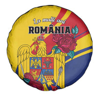 Personalized Romania Independence Day Spare Tire Cover Golden Eagle With Roses - Wonder Print Shop