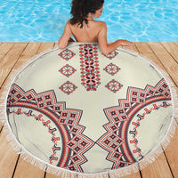 Romanian Traditional Pattern Beach Blanket Unique - Wonder Print Shop