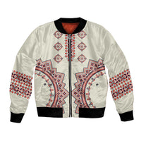 Romanian Traditional Pattern Bomber Jacket Unique - Wonder Print Shop