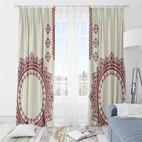 Romanian Traditional Pattern Window Curtain Unique - Wonder Print Shop