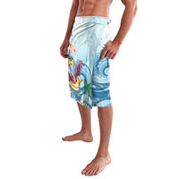 Hawaii Flamingo Lavalava Plumeria Tropical Beach - Wonder Print Shop