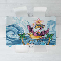 Hawaii Flamingo Tablecloth Plumeria Tropical Beach - Wonder Print Shop