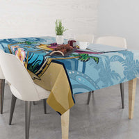 Hawaii Flamingo Tablecloth Plumeria Tropical Beach - Wonder Print Shop