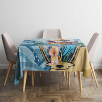 Hawaii Flamingo Tablecloth Plumeria Tropical Beach - Wonder Print Shop
