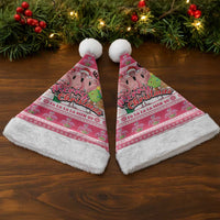 Flamingo Pink Christmas Santa Hat Fa La La La Min Go - Wonder Print Shop