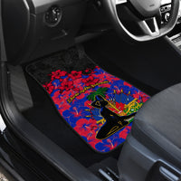 Haiti Independence Day Car Mats Hibiscus Neg Marron - Wonder Print Shop