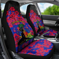 Haiti Independence Day Car Seat Cover Hibiscus Neg Marron - Wonder Print Shop