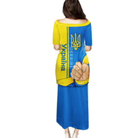 Ukraine Unity Day Family Matching Puletasi Dress and Hawaiian Shirt Ukrainian Unification Act - Wonder Print Shop