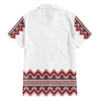 Ukraine Folk Pattern Family Matching Short Sleeve Bodycon Dress and Hawaiian Shirt Ukrainian Traditional Version - Wonder Print Shop