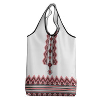 Ukraine Folk Pattern Grocery Bag Ukrainian Traditional Version