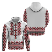 Ukraine Folk Pattern Hoodie Ukrainian Traditional Version - Wonder Print Shop
