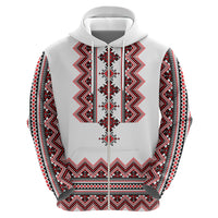 Ukraine Folk Pattern Hoodie Ukrainian Traditional Version - Wonder Print Shop