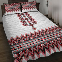 Ukraine Folk Pattern Quilt Bed Set Ukrainian Traditional Version - Wonder Print Shop