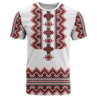 Ukraine Folk Pattern T Shirt Ukrainian Traditional Version - Wonder Print Shop
