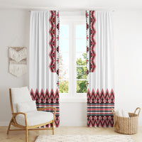Ukraine Folk Pattern Window Curtain Ukrainian Traditional Version - Wonder Print Shop