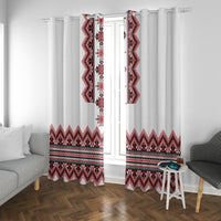 Ukraine Folk Pattern Window Curtain Ukrainian Traditional Version - Wonder Print Shop